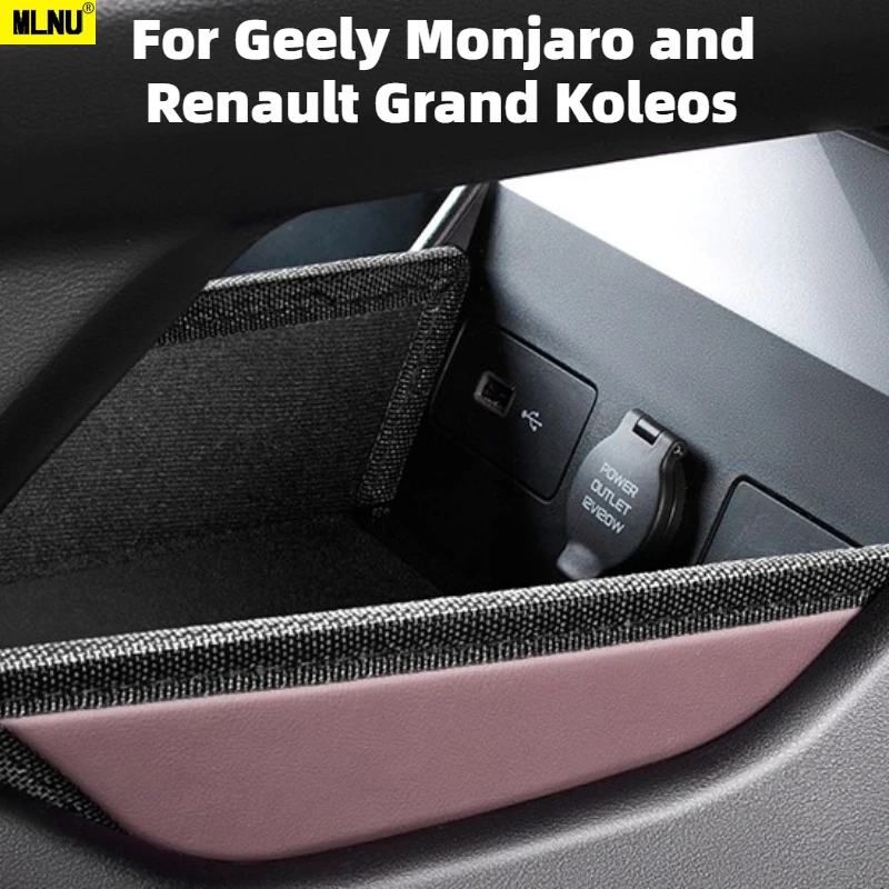 

For Geely Monjaro and Renault Grand Koleos Accessories 2025/2024 Lower Center Console Storage Box Premium Leather 2020-2023