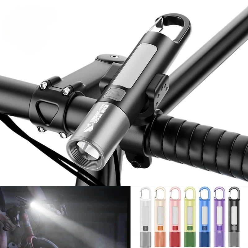 Outdoor Flashlight Portable Strong Lights Variable Focus Multifunctional Outdoor Camping USB Rechargeable LED Flashlight