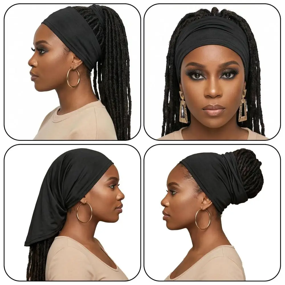 Comfortable Elastic Dreadlock Caps Stretchy Unisex Loc Cap Breathable Dreads Cap Daily Wear