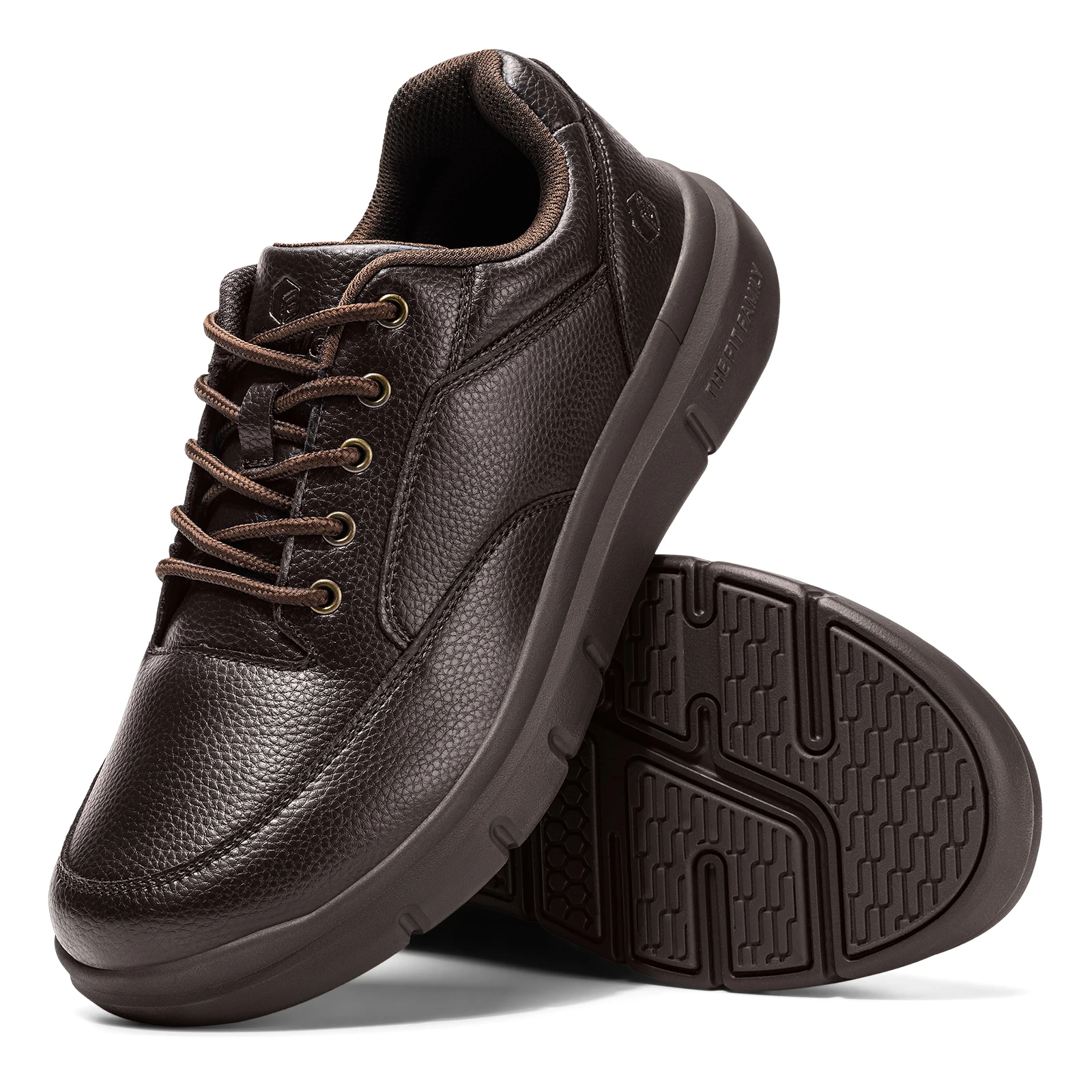 FitVille Zapatos de vestir para hombre, zapatos formales anchos de cuero para hombre, zapatos de boda informales transpirables de lujo, antideslizantes, talla 40-50