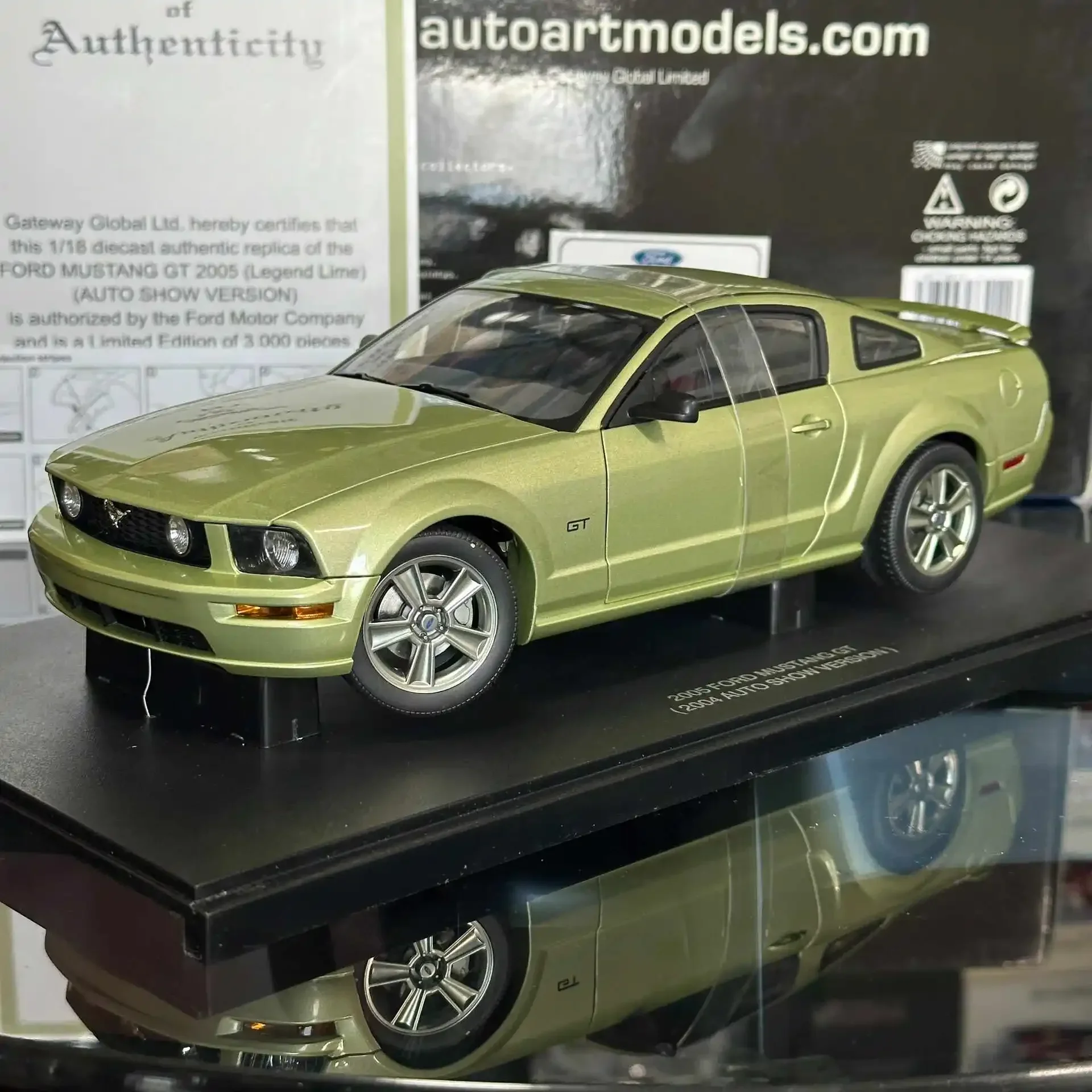 

Autoart 1:18 Mustang GT 2005, имитация ограниченной серии, все открытые металлические статические модели автомобиля из сплава, игрушка в подарок