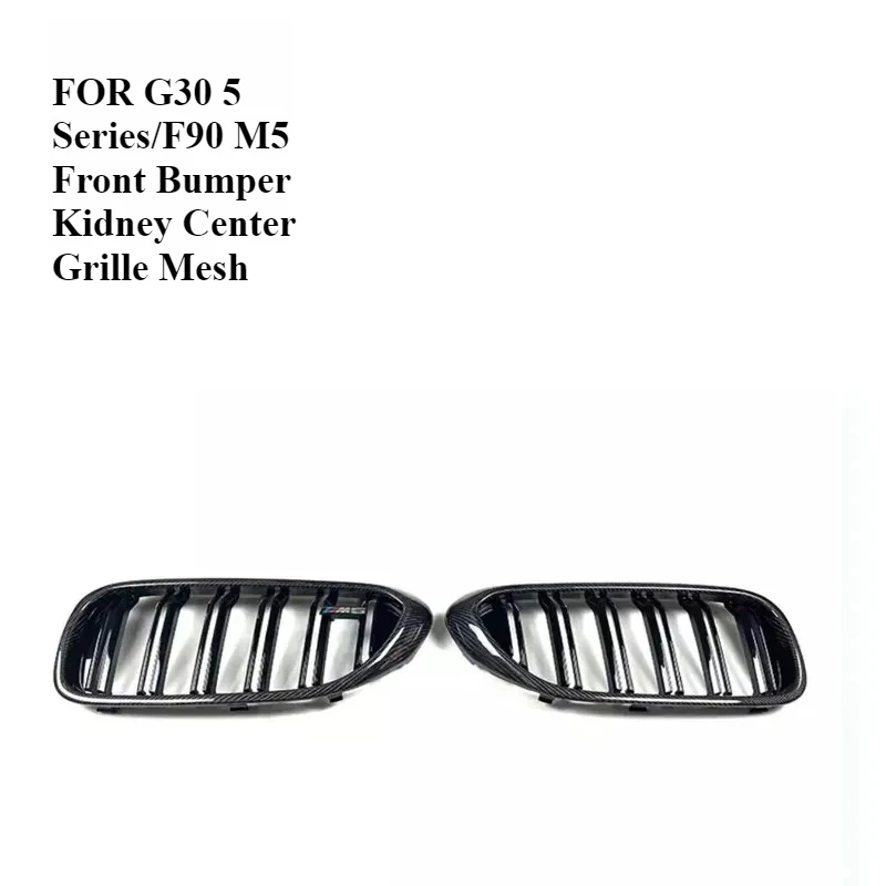 

OEM-Matched FORBMW G30 5 Series/F90 M5 Front Bumper Kidney Center Grille Mesh Carbon Fiber 2018-2021