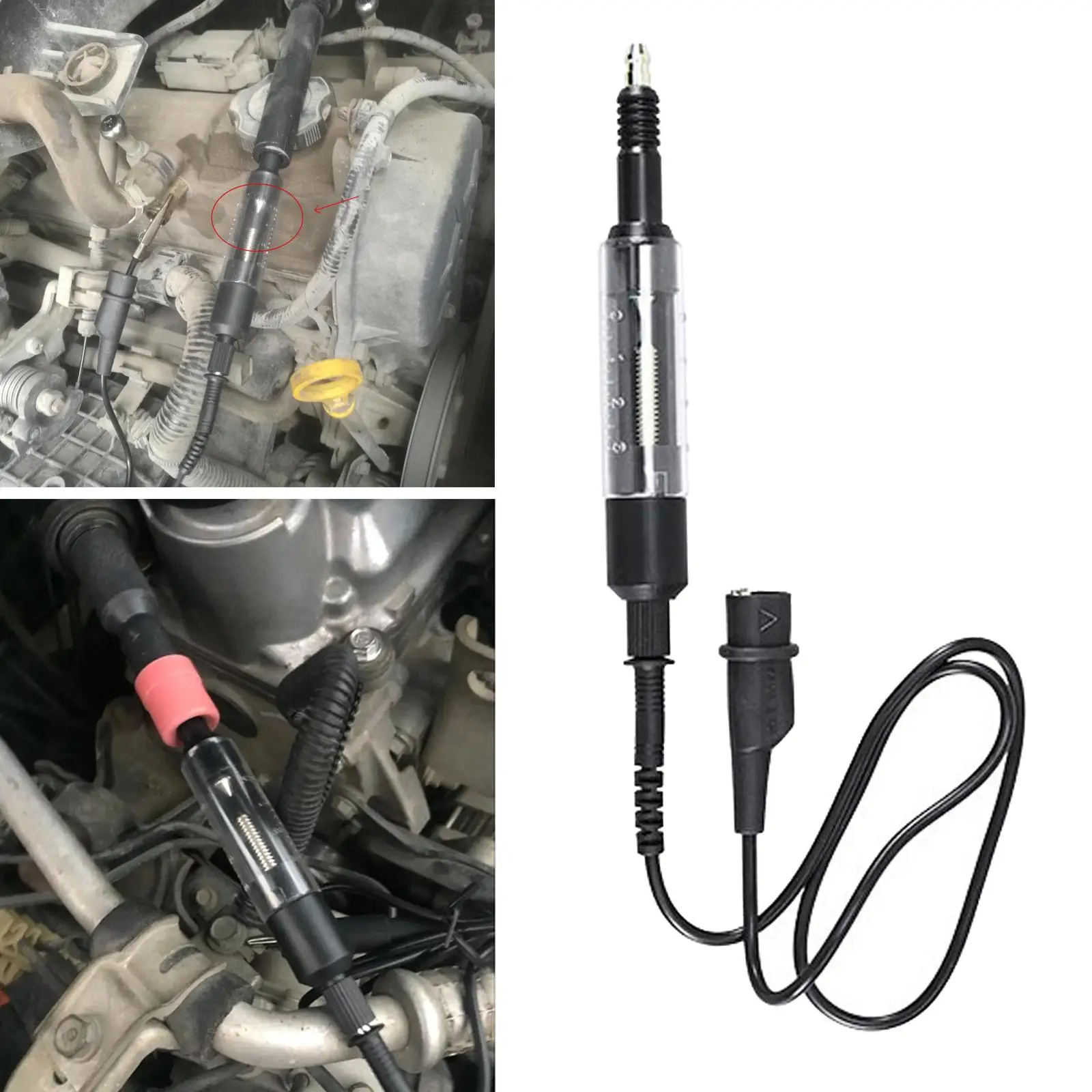 

Spark Plug Tester Transparent Viewing Window Design for Lawnmower