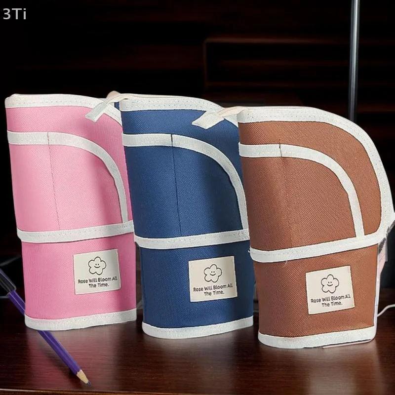 الحد الأدنى 2 في 1 حقيبة القلم قابل للسحب المحمولة الإبداعية سعة كبيرة مقلمة قابل للسحب الدائمة حامل قلم القرطاسية
