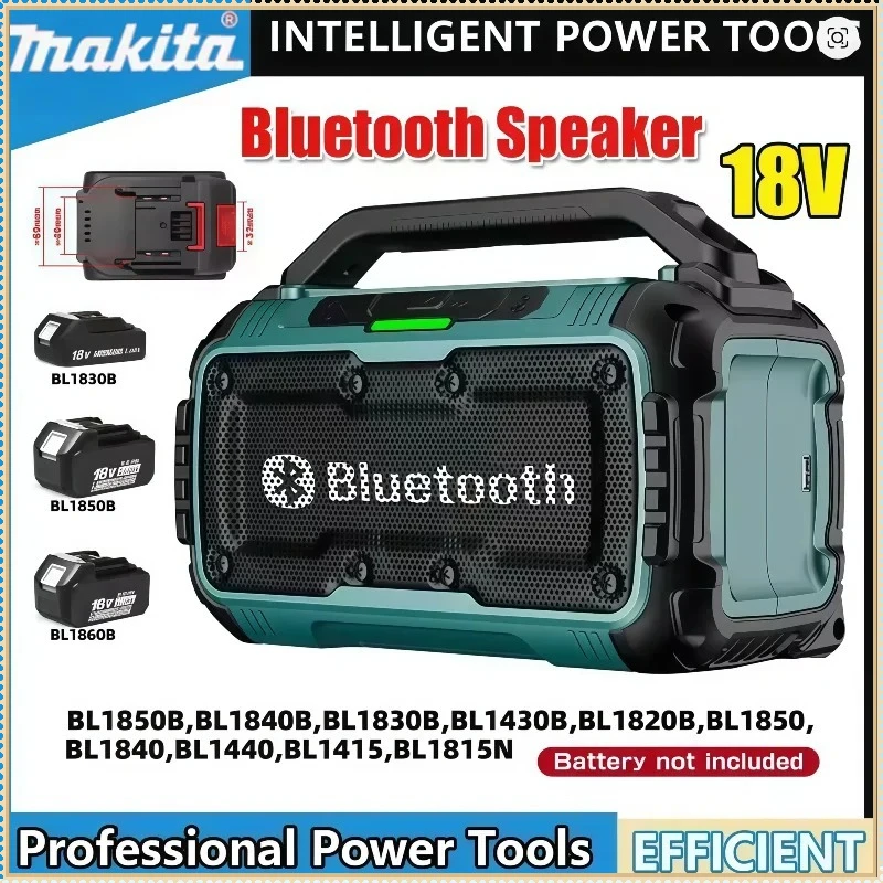 

Makita Cordless Bluetooth Speaker Portable Surround Speakers Dual Channel Subwoofer Loudspeaker Portable audio
