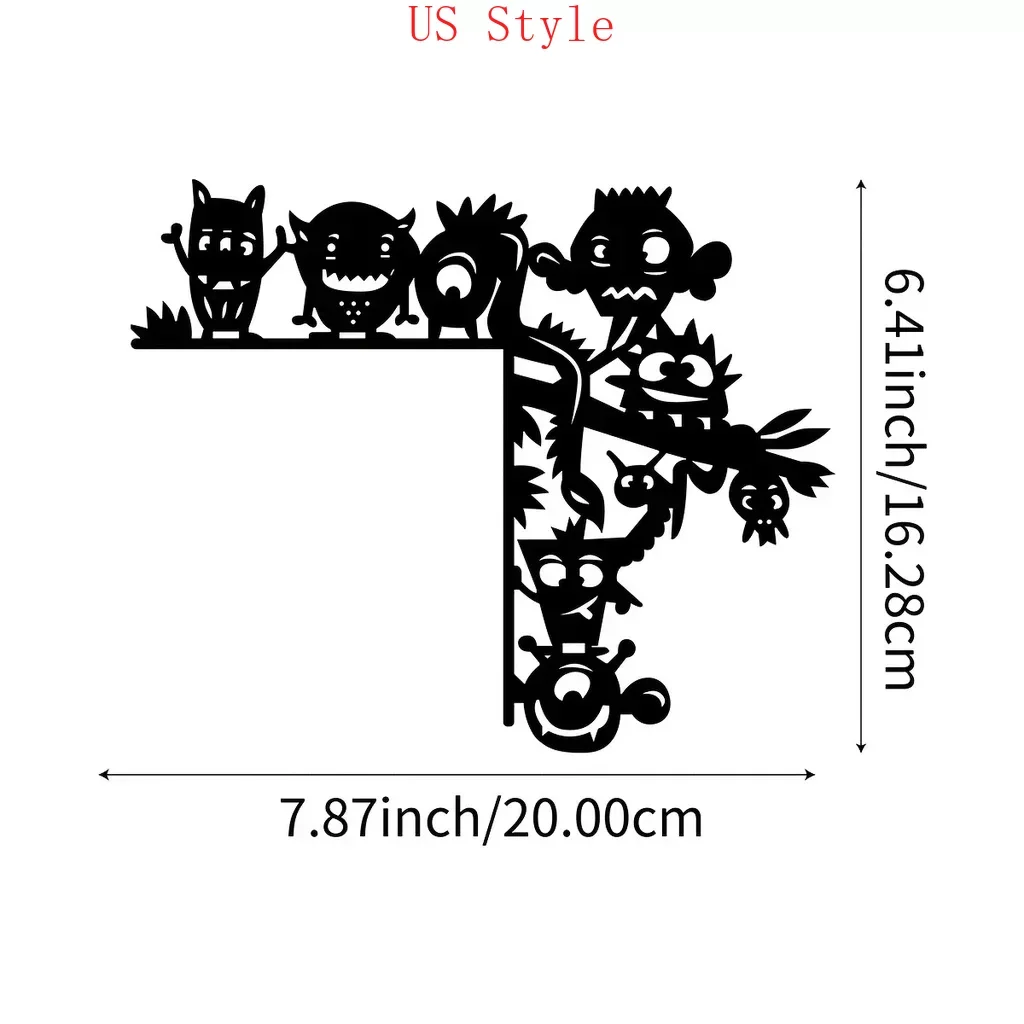 

Spooky Decorative Wall Stickers Decor Door Corner Decoration Door Frame Corner Decoration Decor Wall Hanging Art Decoration Gar