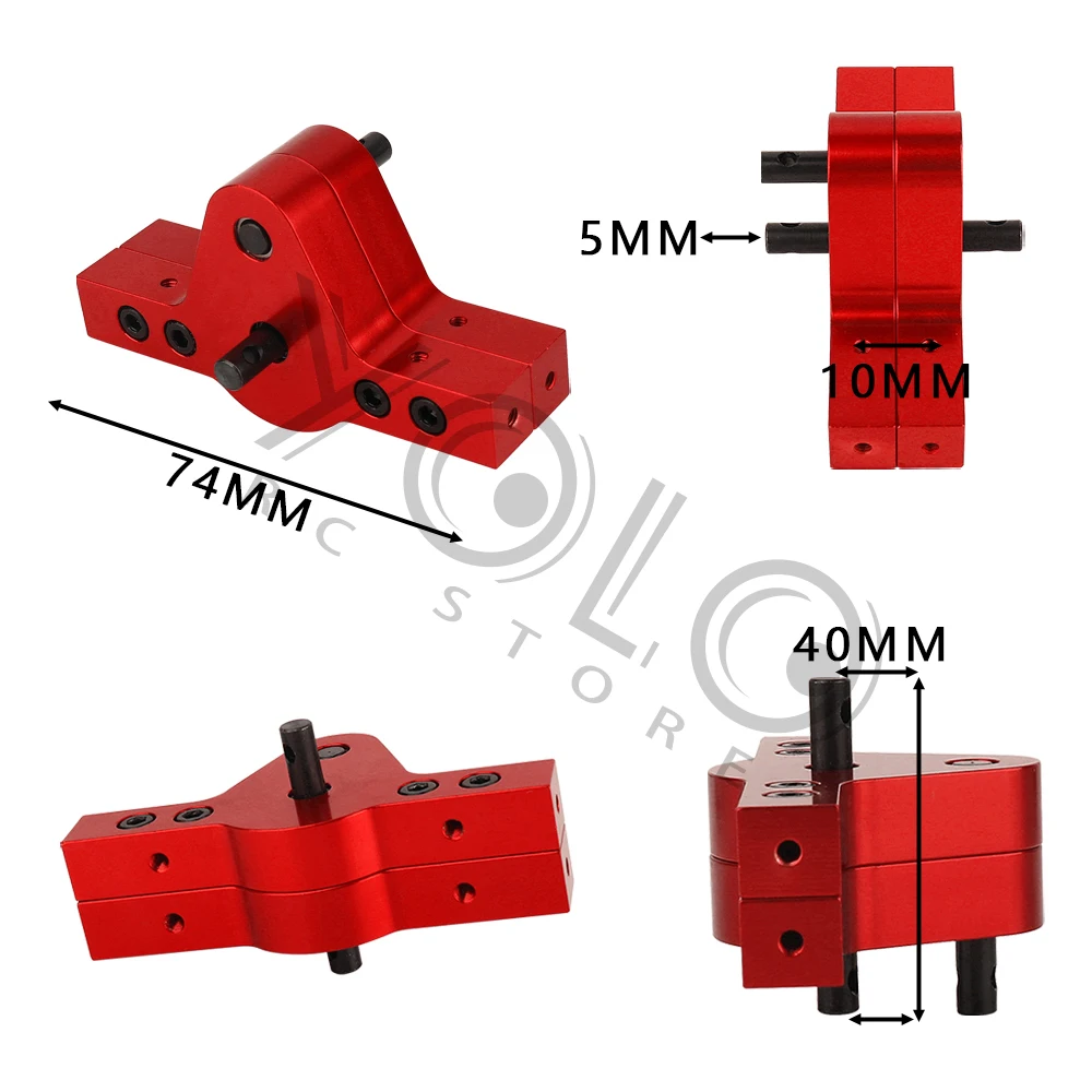 Aluminum 1pc D90 Transfer Case Gearbox for 1/10 RC Car D90 D110 Axial SCX10 Crawler Trucks Bridge Device Upgrade Parts - Image 2