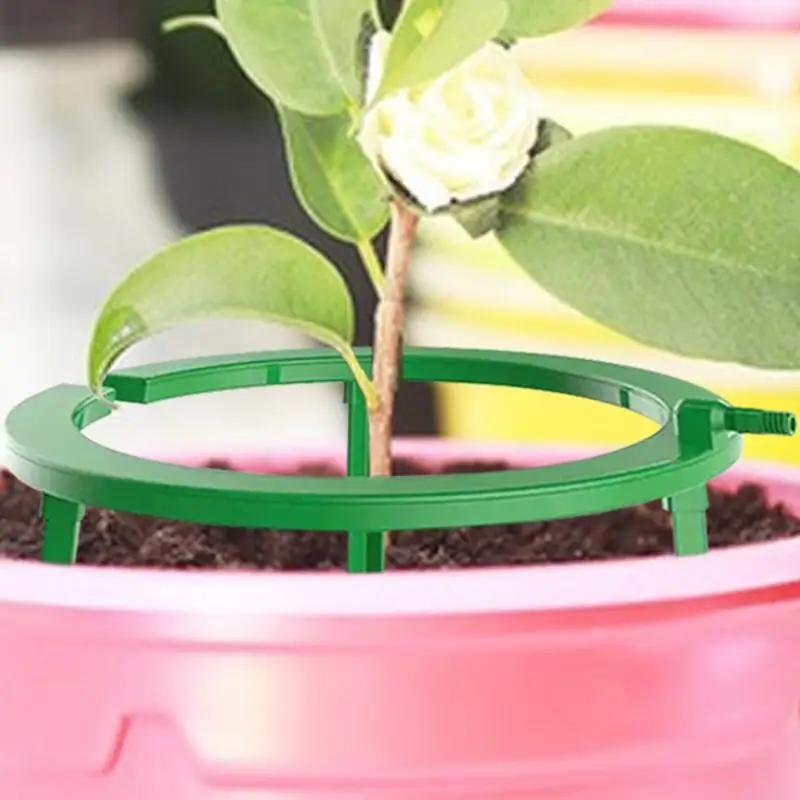 Plant Water Ring 3 Leg Support Drip Emitter Hydro Halo Water Ring Multi Outlet Drip Irrigation Ring For Grow Containers