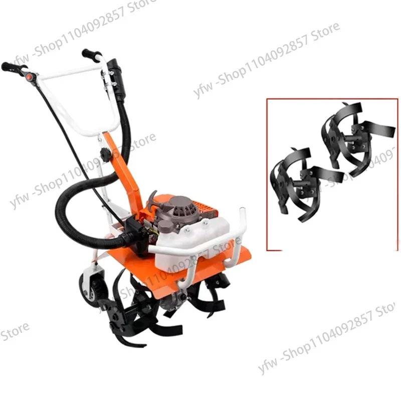 

Home Hoe Weeding, Loosen Soil, Open Ditch, Plow, High power cultivator Micro-tillator Small Agricultural Gasoline Rotary Tiller