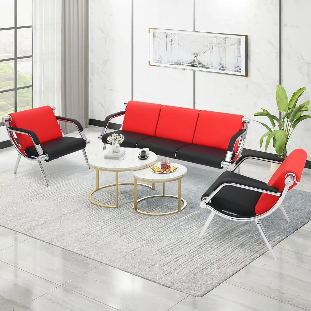 Waiting Room Chairs with Armrest, PU Leather Oice urniture, Lobby Conerence Retion Chairs, Oice Gt Seating or Clinic,Airport,Hos