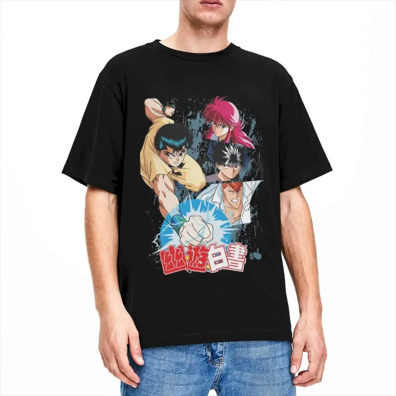 Y2K Yu Yu Urameshi Team YuYu Hakusho For Men Women T Shirts Apparel Crazy Tee T-Shirt 100% Cotton New Arrival Clothing