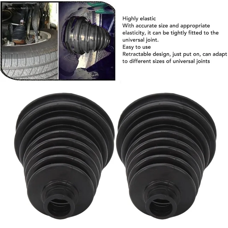 Universelles CV-Manschetten-Set, Staubschutz für Gleichlaufgelenke, für Fahrwerkswellen, Auto-Reparatur, Alterungs- und Verschleißschutz – Detail 6