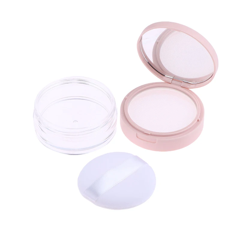5/10g Empty Air Cushion Puff Box With Powder Puff Mirror Elastic Mesh Portable Makeup Case Container For Loose Powder