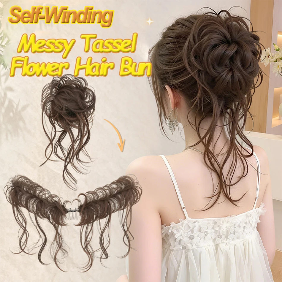 Hair Care Wavy Hair - Coleta de pelo sintética para mujer