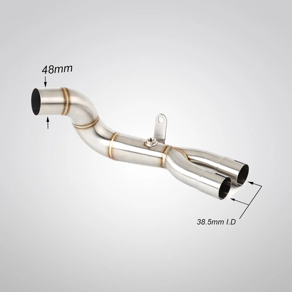 For Honda CB1000R 2008-2016 Motorcycle Exhausts Middle Link Pipes Slip-on 304 Stainless Steel