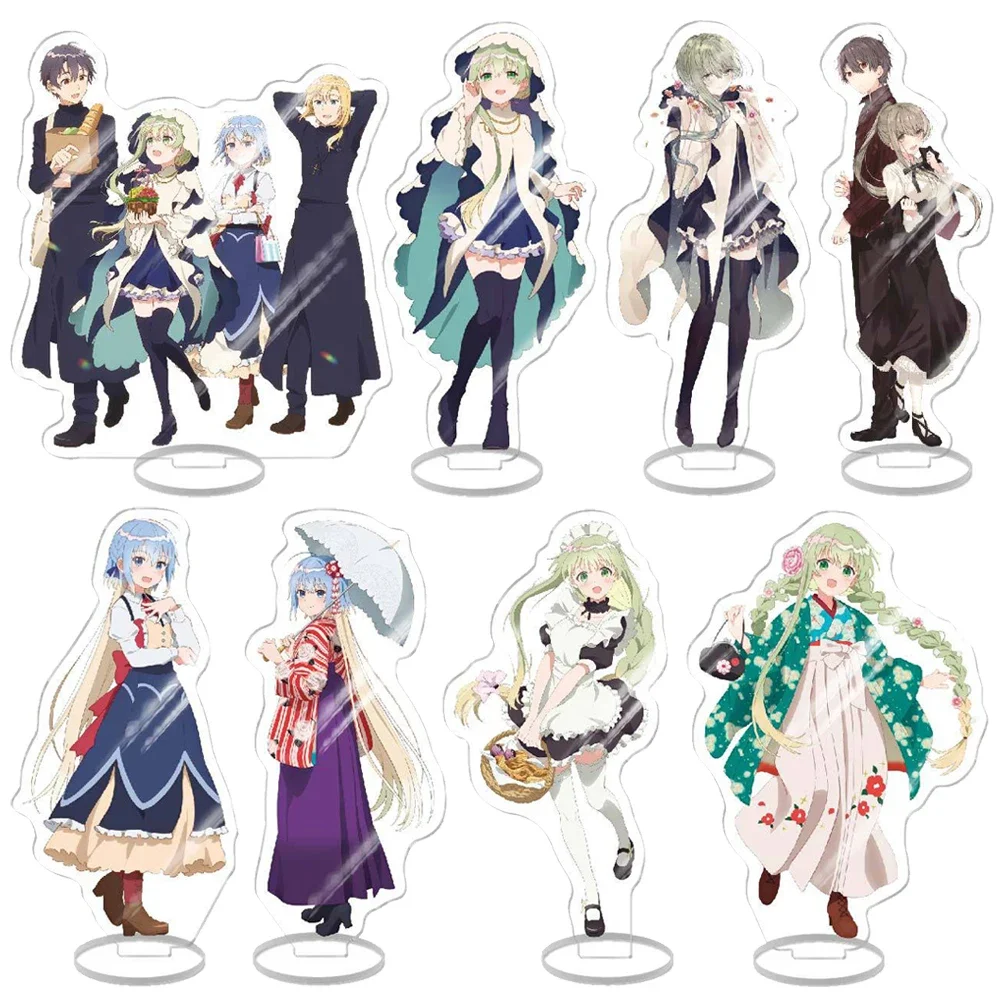 Saint Cecilia and Pastor Lawrence Anime Acrylic Stand Model Figures Cecilia Lawrence Cosplay Desk Decor Collection Props Gifts