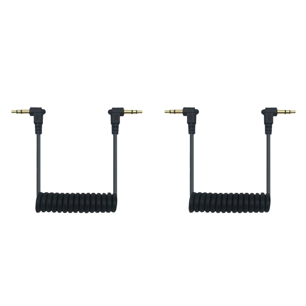 M13K-2Pcs 3.5mm cabo de mola para câmera smartphone para dji microfone sem fio para câmera