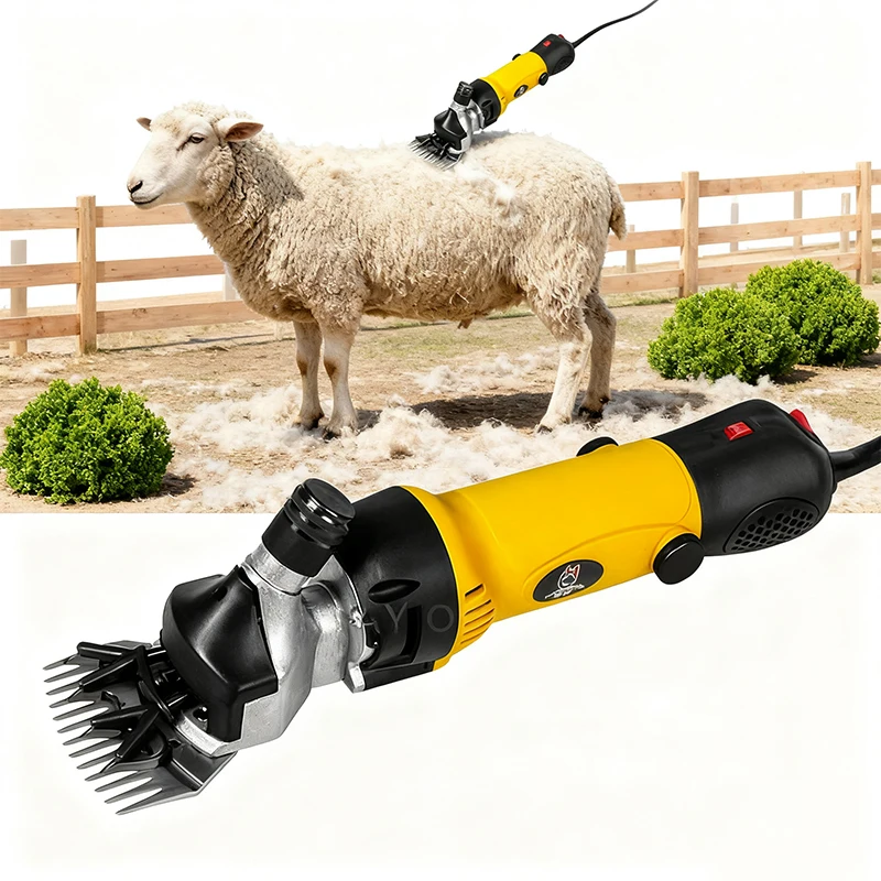 Electric Sheep Shearing Machine 6 Speed Adjustable Animal Hair Clipper Farm Shear Tool For Goats Alpacas And Sheep Wool Grooming