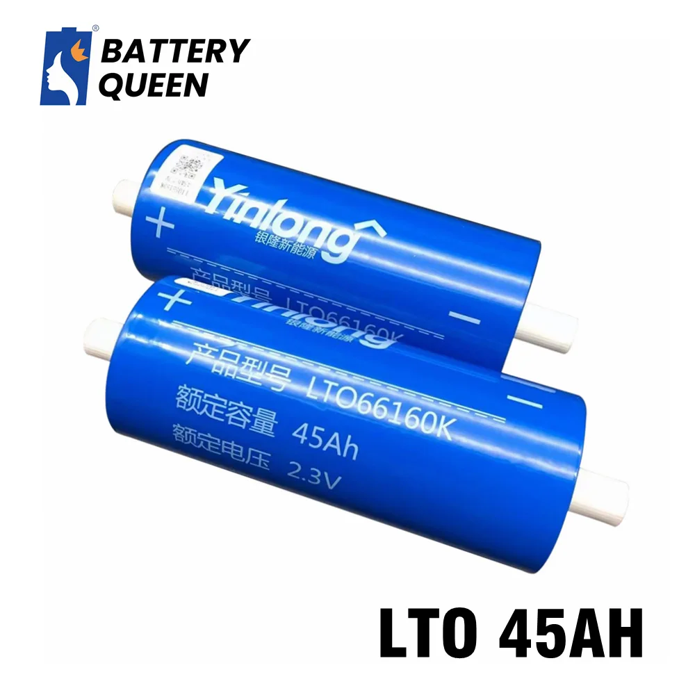 LTO 45Ah Real Capacity Original  66160 Yinlong 2.4V Iron Lithium Titanate 2.8V Battery Cell for Car Audio Solar Energy System