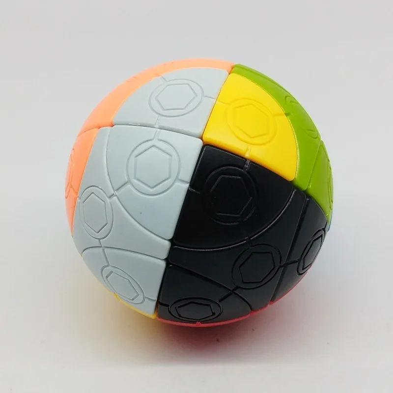 TiSe-Cube Magique de Football 2x2, Couleurs de Lecture, 75mm, Boule de Réservations Personnalisée, 2x2x2, Sphblades, Jouets de Puzzle de Vitesse Professionnels