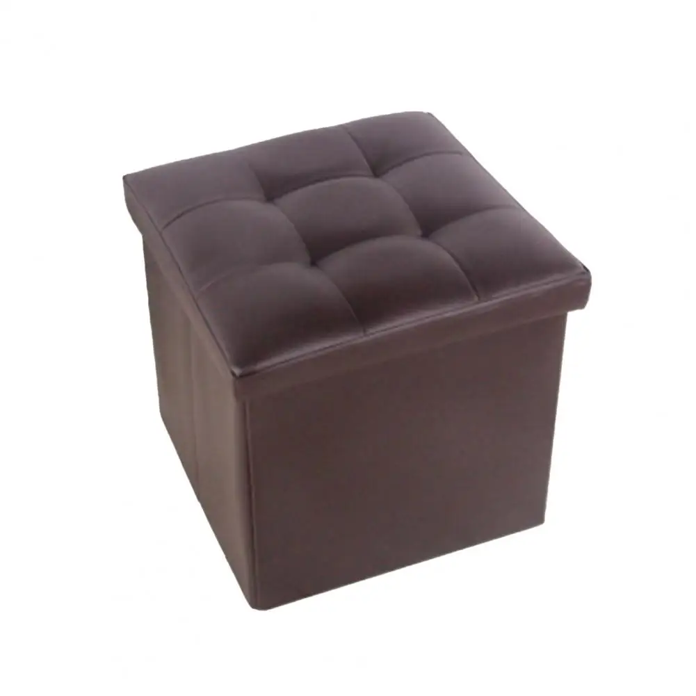 Storage Box  Useful Space-saving Home Supplies  Collapsible Storage Box Foot Rest Stool for Bedroom