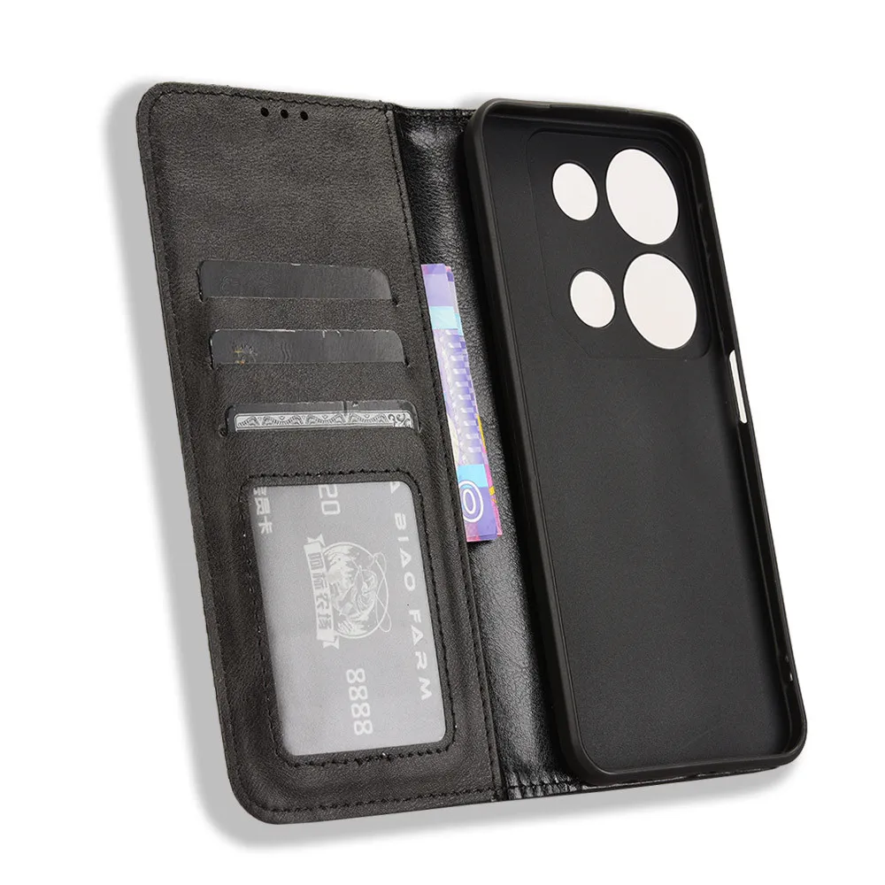 For ITEL P65 Luxury Flip PU Leather Wallet Magnetic Adsorption Case For ITEL P65 P 65 ITELP65 Phone Bag