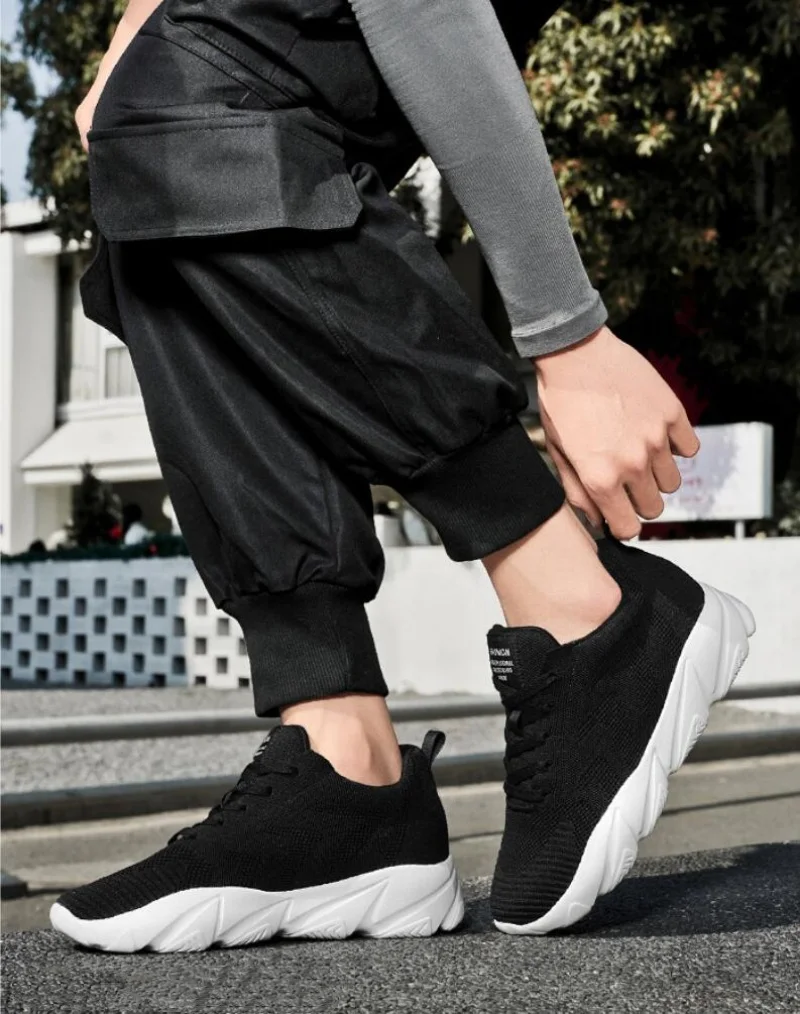 

Унисекс кроссовки с дышащей сеткой, увеличивающие рост на 8 см, легкие, удобные, спортивные, для мужчин и женщин