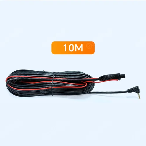 Imagen 2 del producto Cable de extensión para cámara de salpicadero, 10/15 metros, vista trasera, Cable AV de 4 pines, cámara de coche DC12V, accesorios electrónicos para automóvil