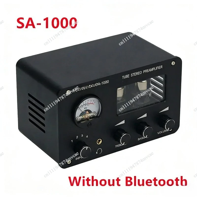 SA-1000/SA-20 PJ MIAOLAI Hifi Audio Amplifier 4 Input 2 Output Electric Tube Stereo Preamplifier (Black/Champaign Gold)