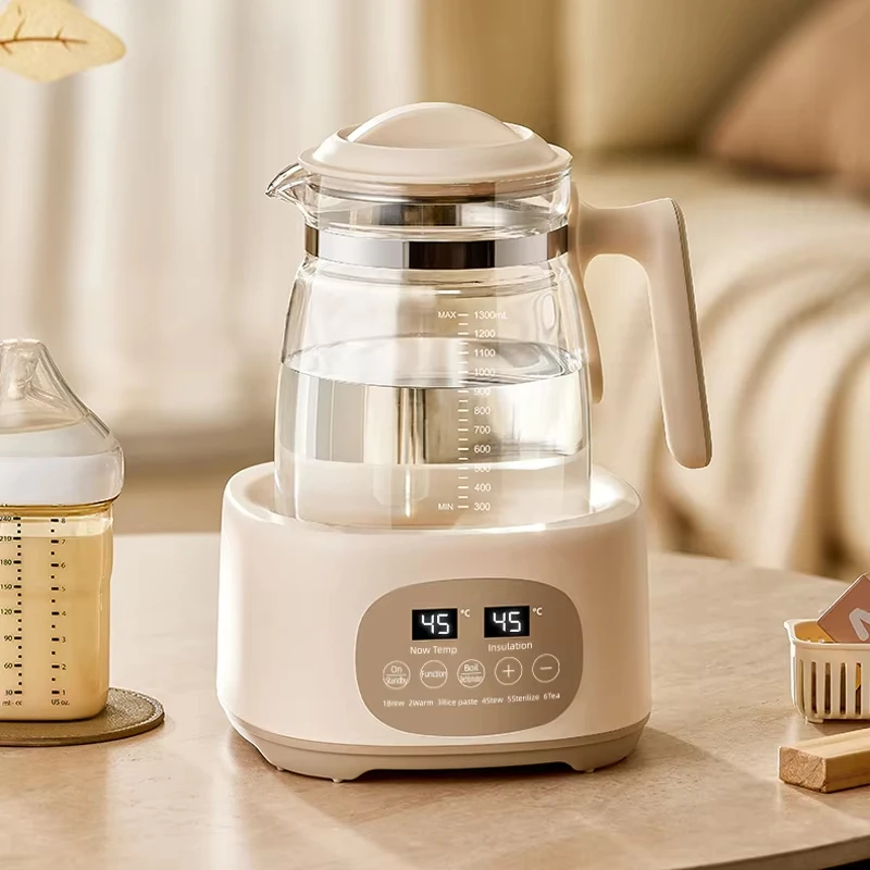 1300ml Electric Kettle for Infants Thermostatic Milk Regulator Baby Smart Insulation Pot Milk Powder Warmer Hot Water Pot 220V