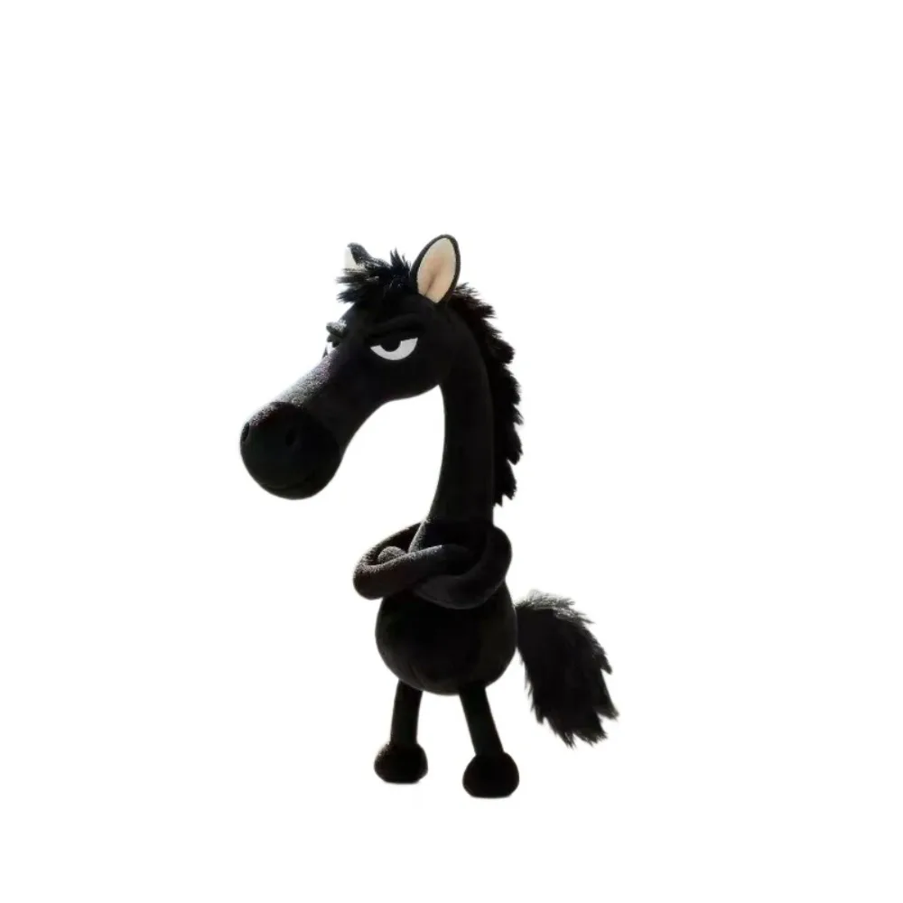 Cartoon Steed Pop Pluche Paard Sleutelhanger Langharige Staart Zodiac Pony Beeldje Knuffeldier Sleutelhanger Pluizige Mascotte Poppen