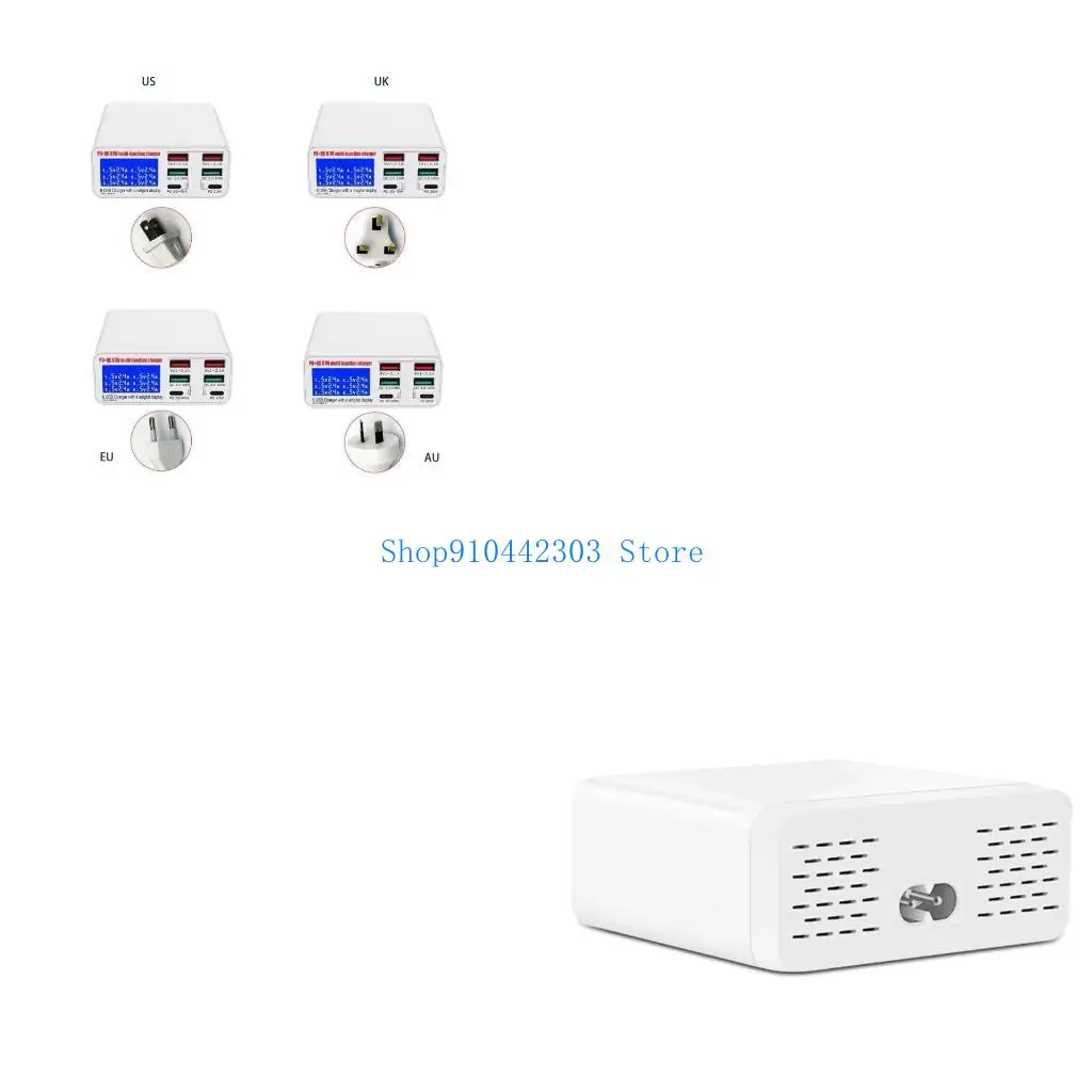 l4md-6-ポート-pd-45w-usb-充電器タイプ-c-pd-高速充電器および-lcd-ディスプレイ付き高温耐性インテリジェント耐久性
