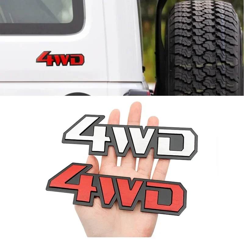 

3D Metal Chrome 4WD 4X4 Sticker Emblem Badge Decal Car Styling For Honda CRV Accord Civic Suzuki Grand Vitara Swift SX4 Sticker