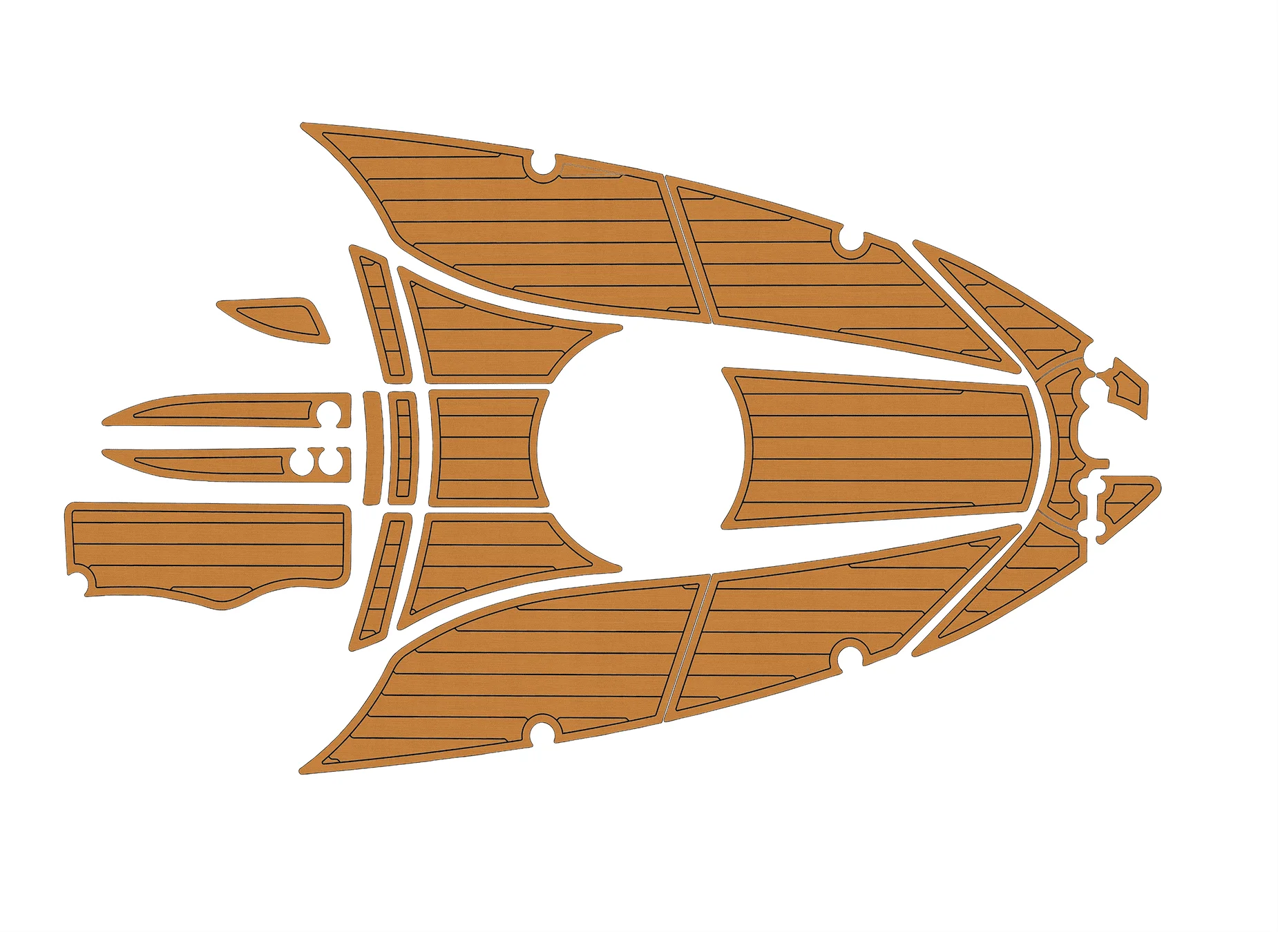 

Нескользящая подушка для морской палубы — 2006-2009 гг., самоклеящаяся коврик из тикового дерева с четырьмя винтами 278 Vista, 6 мм для палубы