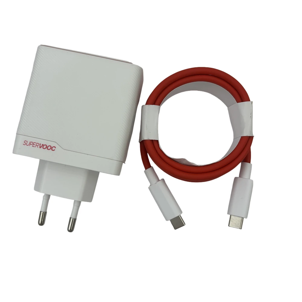 

Адаптер зарядного устройства Supervooc с двумя портами, 100 Вт, 1A1C для Oneplus 1+ 13 13R 12 12R Open 11 10T 9 Ace 5 3 3V Pro PD/USB C Warp Cable