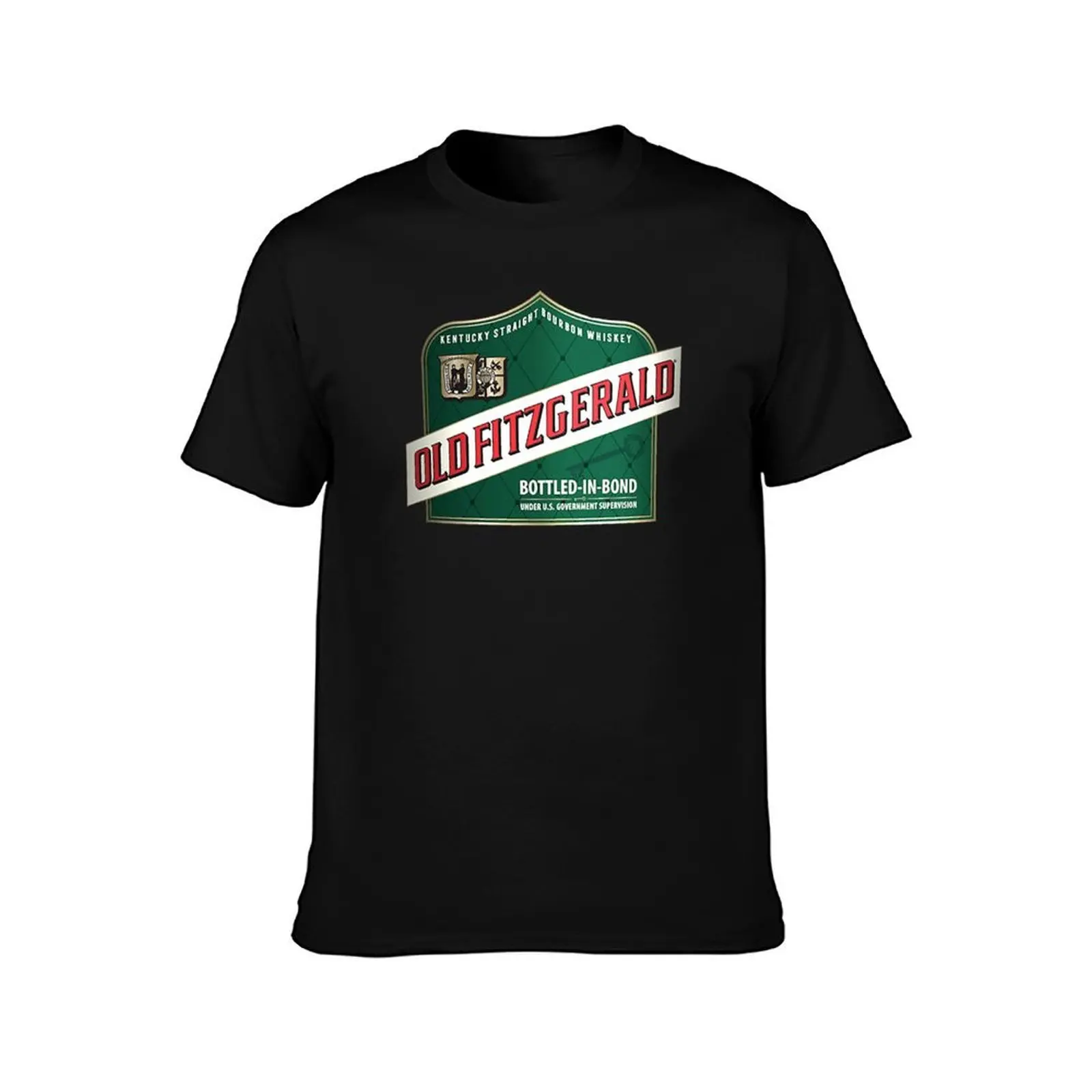 Old Fitzgerald Label - Kentucky Straight Bourbon Whiskey Shirts T-Shirt Fashion Letter Print T-Shirt