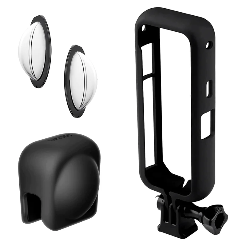 Lens Guard Kit for Insta360 X3 Included Lens Cap, Mounting Bracket and Lens Guard for Insta360 X3 Action Camera Parts