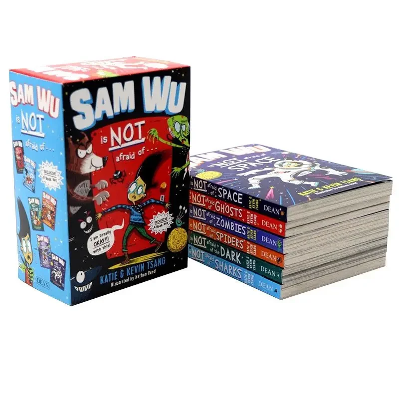 6pcs/set English Storybook Sam Wu Is Not Afraid of Fun Children's Educational Books Livros