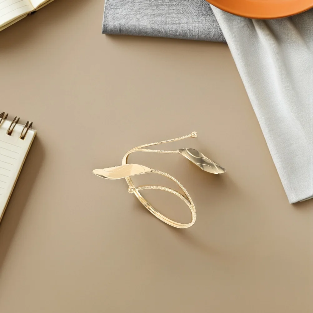 

2Pcs Leaf Curtain Tiebacks Nordic Style Metal Drapery Holdbacks Decorative Curtain Holders for Living Room Bedroom Home Decor