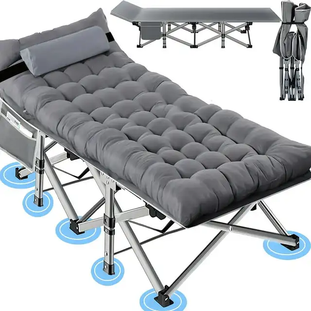 

Cuna Bed Plegable Con Almohada, Colchón De 2 Lados, Cuna Plegable Resistente Para Invitados, Bed