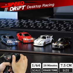 KF20 1: 64 2.4G 4WD RC Racing Car Full Proportions Desktop Competition Electronic Positioning Drift Remote Control Car Toy Gifts