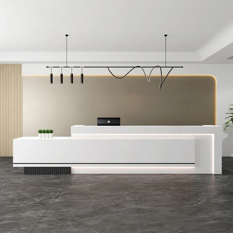 Reception Desk Luxury Shop Service Counter Bar Beauty Salon Receiption Administrator Stand Modern Furniture Bank Restaurant Spa