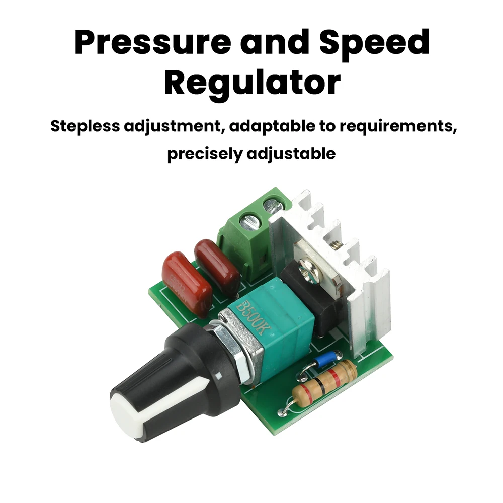 500W Dimming Voltage Regulator AC 220V Motor Speed Controller With Stepless Adjustment For Electric Fan Temperature Control