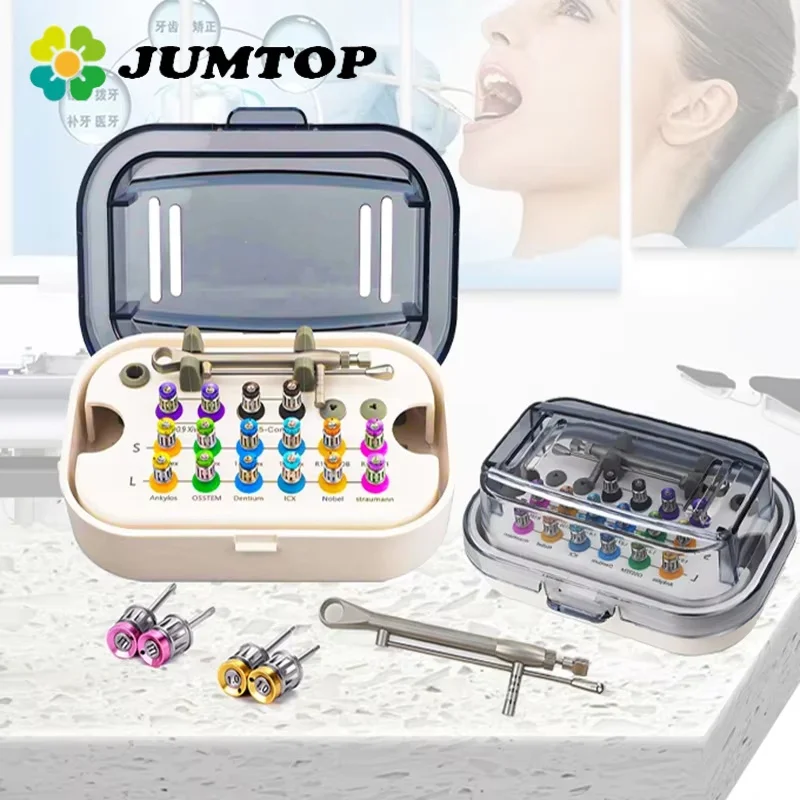 JUMTOP Universal Dental Implant Torque Screwdriver Wrench Prosthetic Restoration Ratchet Kits Dentistry Implant Tool 10-70NCM