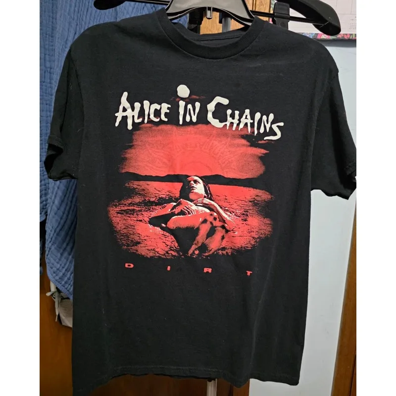 Alice in Chains T-shirt Rock Pop Band Men's T-shirt Unisex Casual Cotton T-shirt