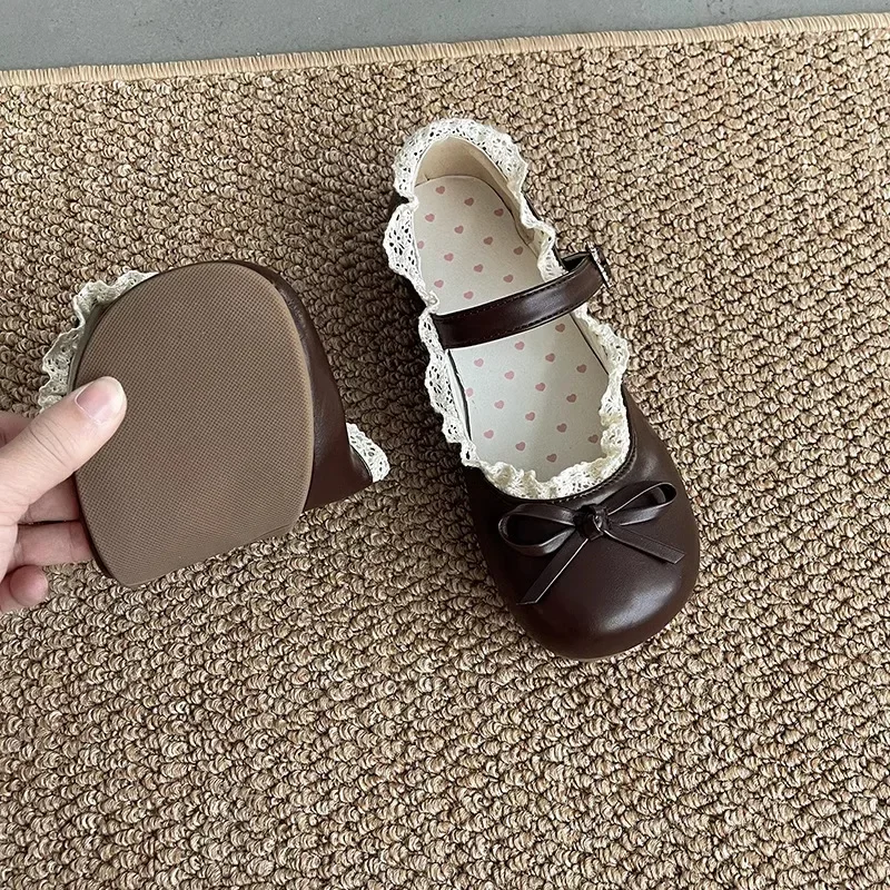 ربيع جديد جولة رئيس الفم الضحلة فراشة عقدة لينة وحيد عدم الانزلاق حذاء مسطح المرأة أحذية عصرية متعددة الاستخدامات