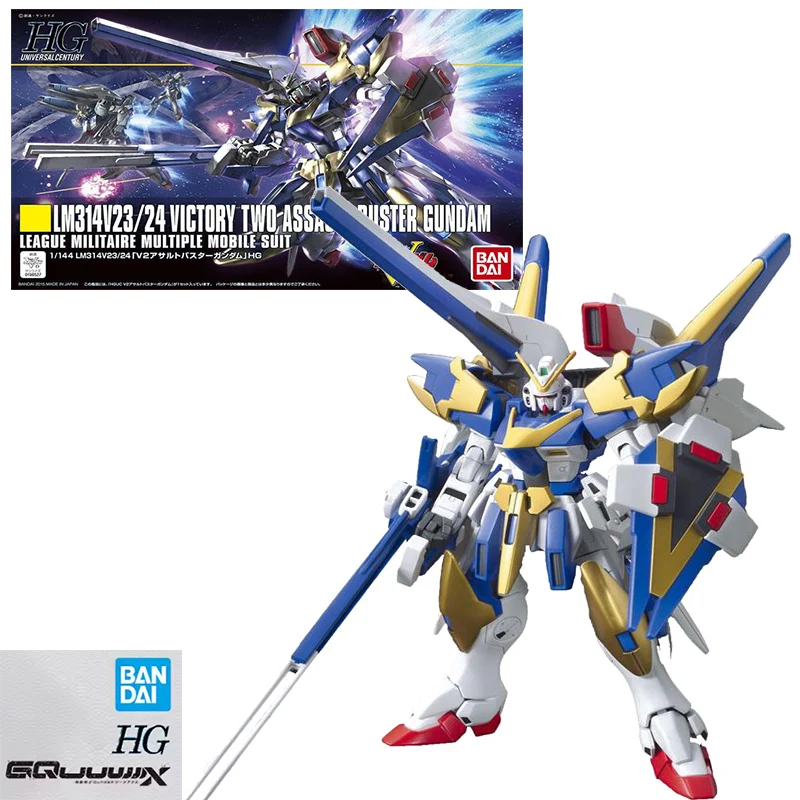 

Spot Bandai HGUC 1/144 V2AB штурмовая бомба аниме персонаж в сборе модель игрушка для мальчика подарок