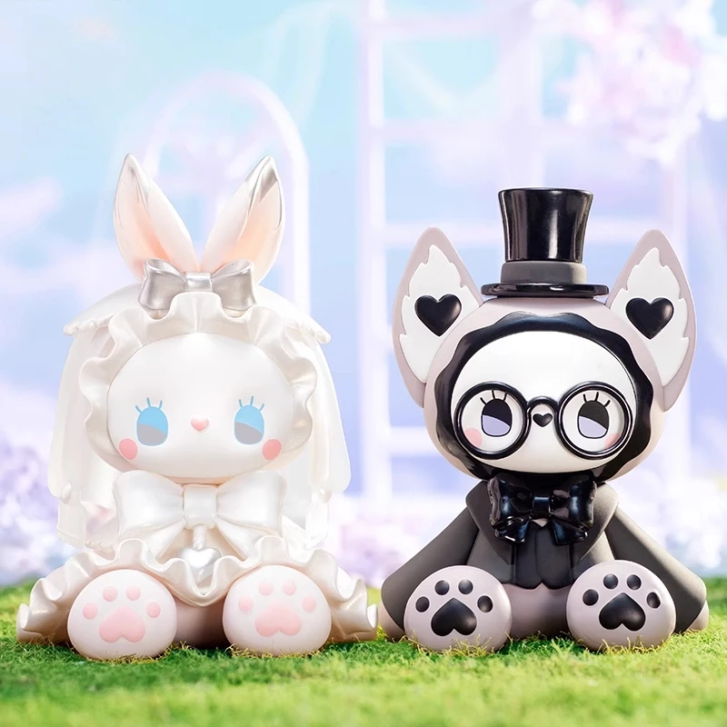 إيما سيكريت فورست زفاف 8 صندوق أعمى من القطيفة PVC العروس العريس البريق تشيس عيد الحب Kawaii تحصيل دمية هدية