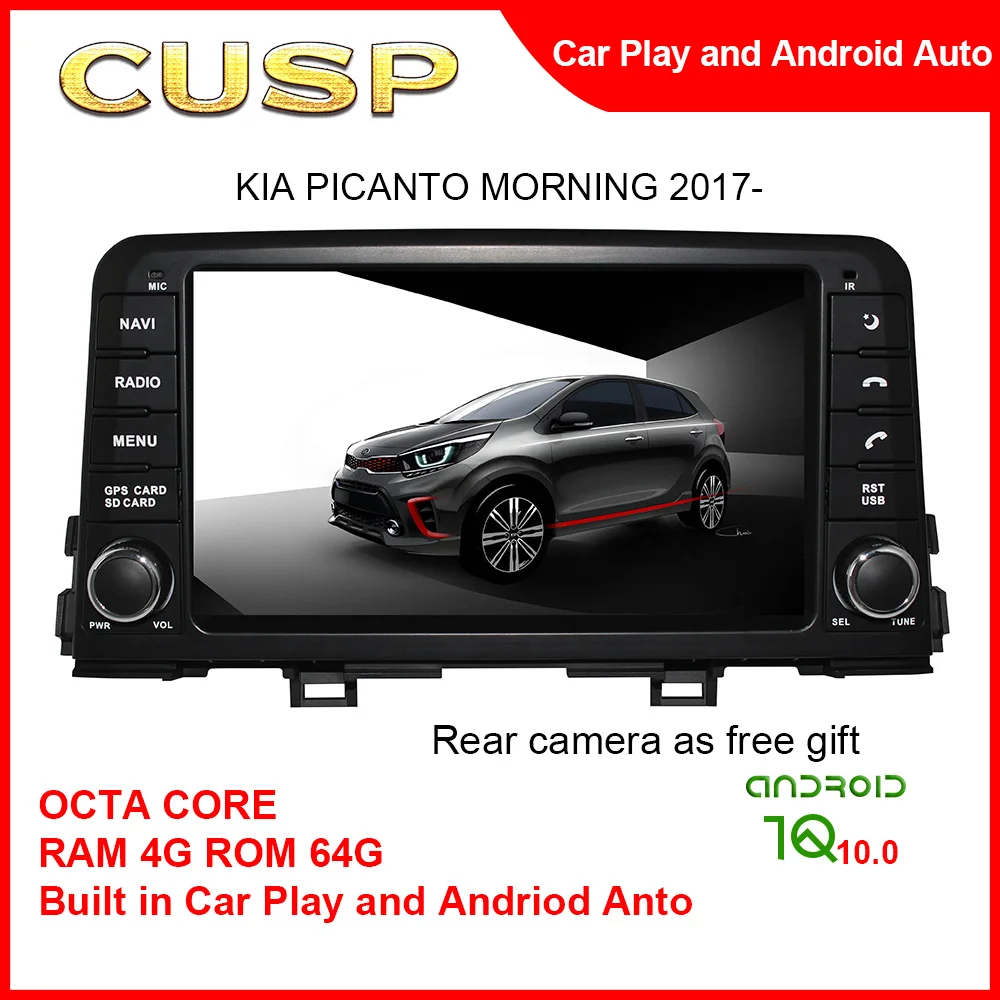 CUSP Big Screen Car Radios With Reverse Camera GPS System For KIA PICANTO MORNING 2017- 8inch RAM 4G ROM 64G Vw Polo Car Radio