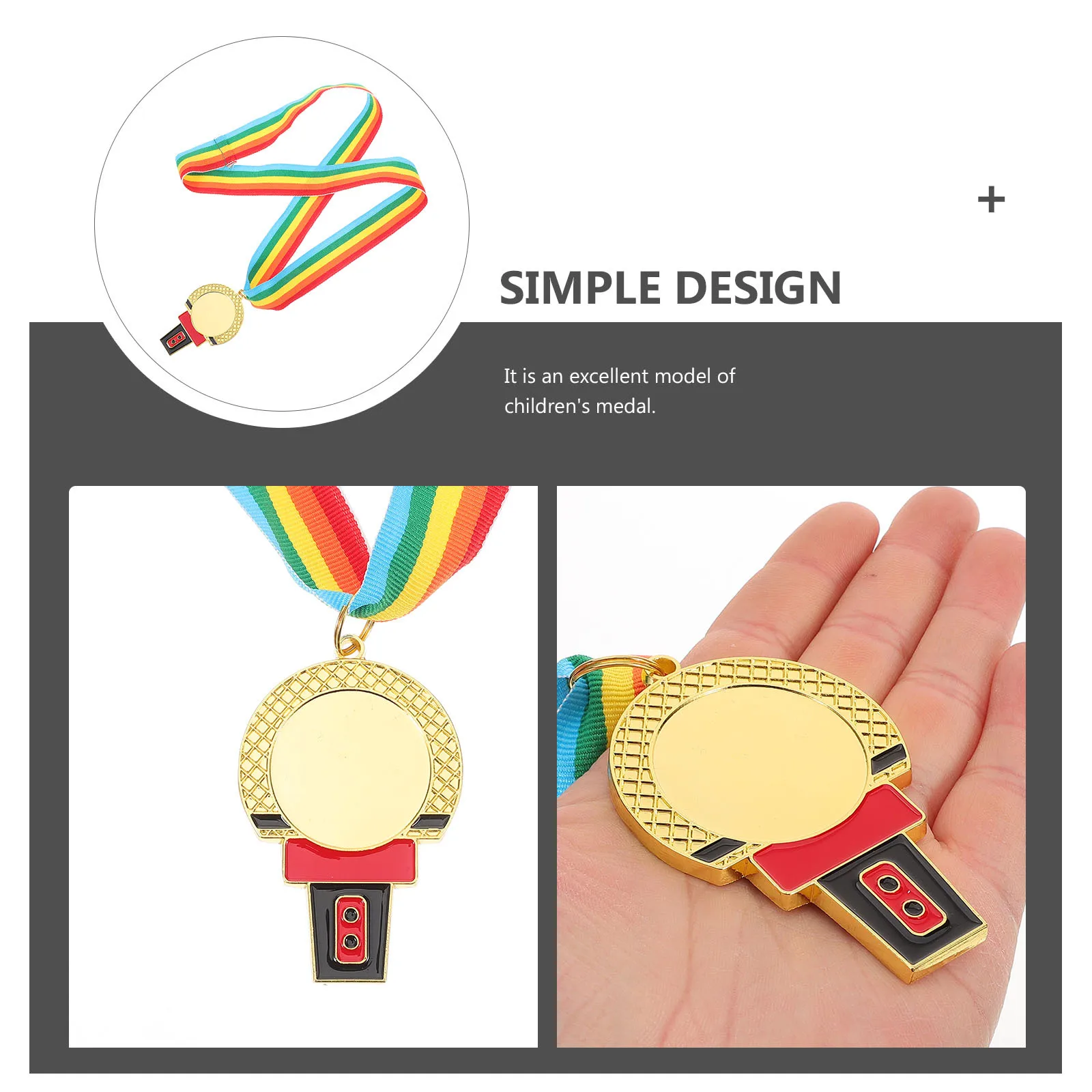 

Award Medals with Neck Ribbon for Awards Game Hanging Decor Cartoon Decoration